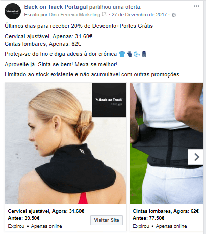 Campanha Facebook - Back on Track