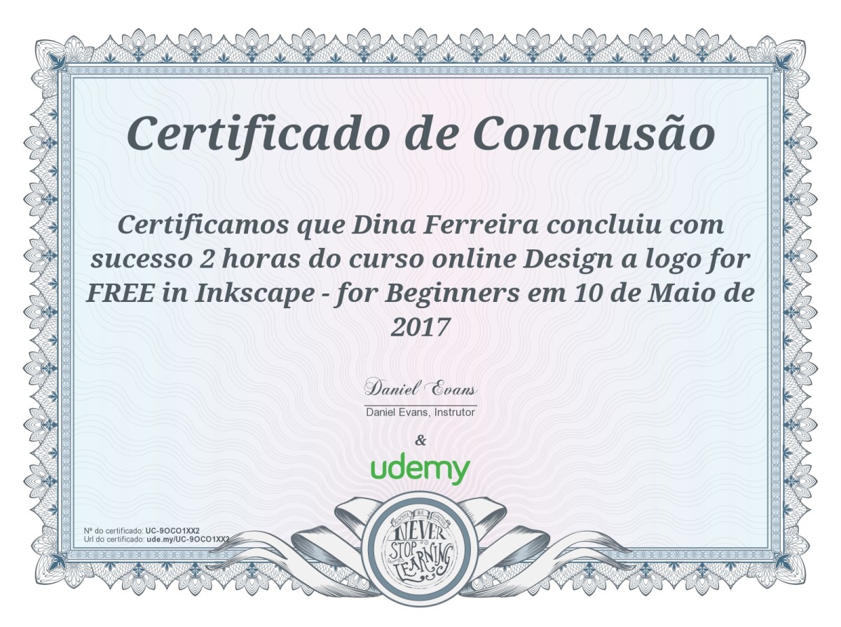 Certificado Design a logo in Inkscape