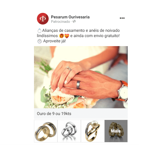 campanha de google ads da ourivesaria pesarum