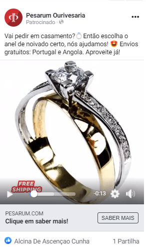 facebook ads ourivesaria